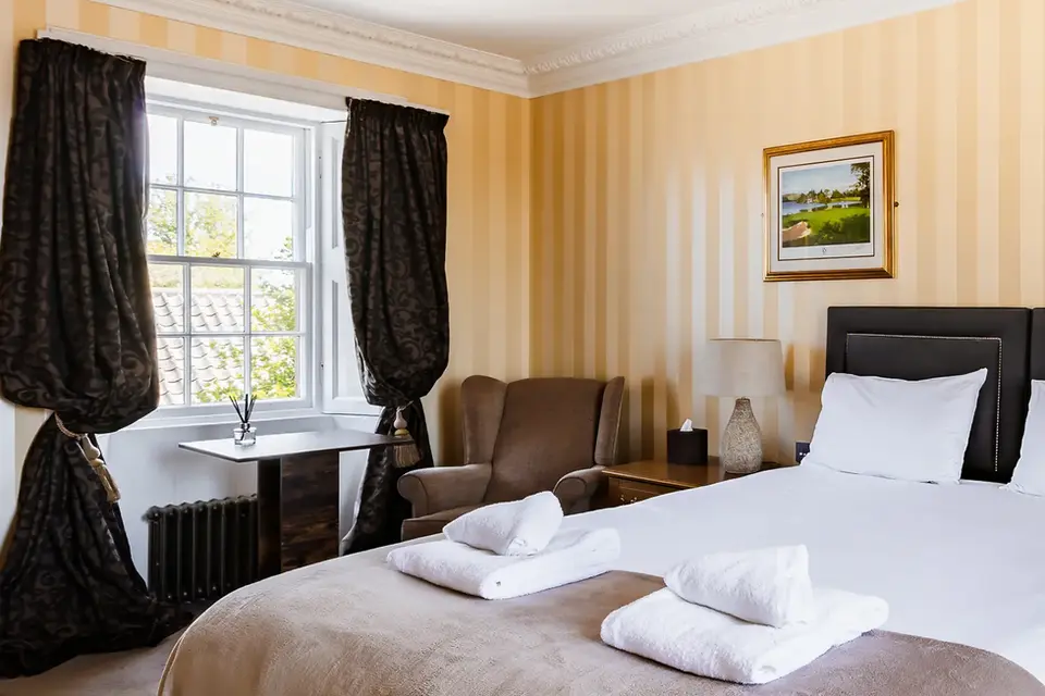 Double bedroom at the Inn at Kingsbarns