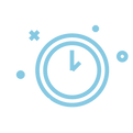 Stylised clock graphic