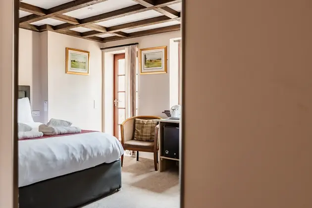 King-size double en-suite bedroom at the Inn at Kingsbarns