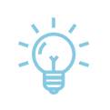 Lightbulb stylised graphic
