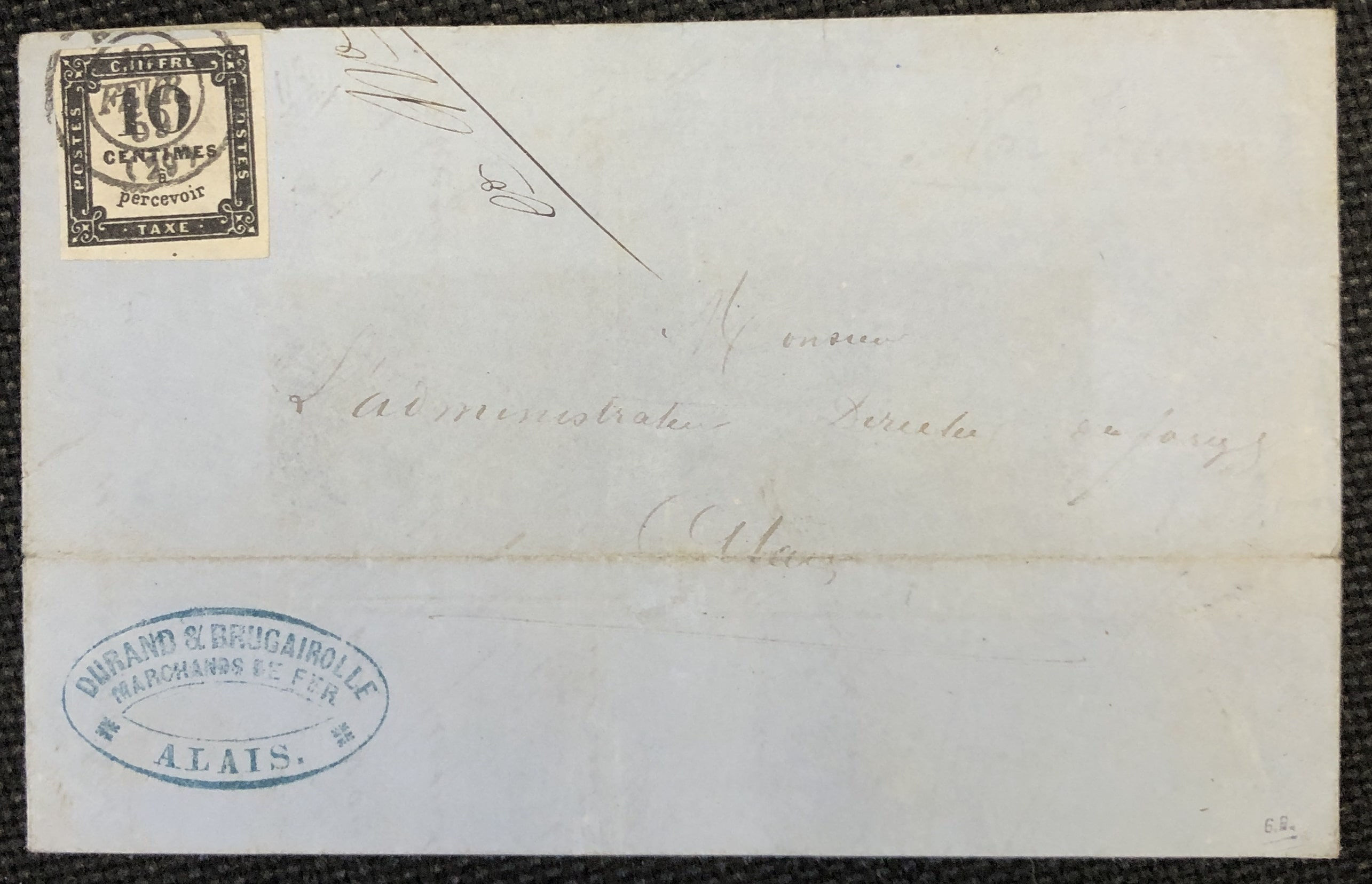 TAXE N° 1 s/lettre