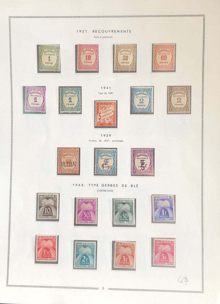 Taxe Collection 1881-1983
