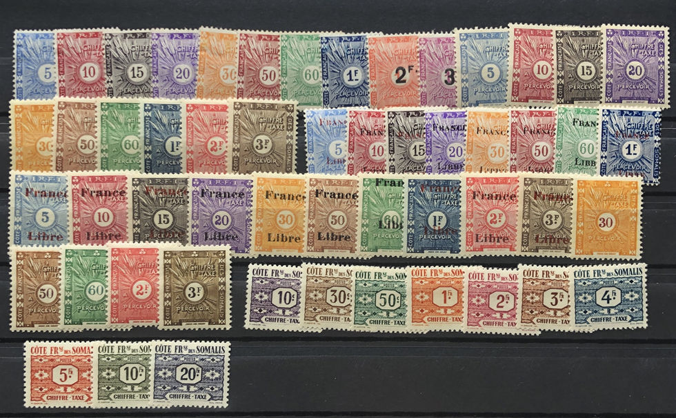 Côte des Somalis Taxe 1/53 + BF 1