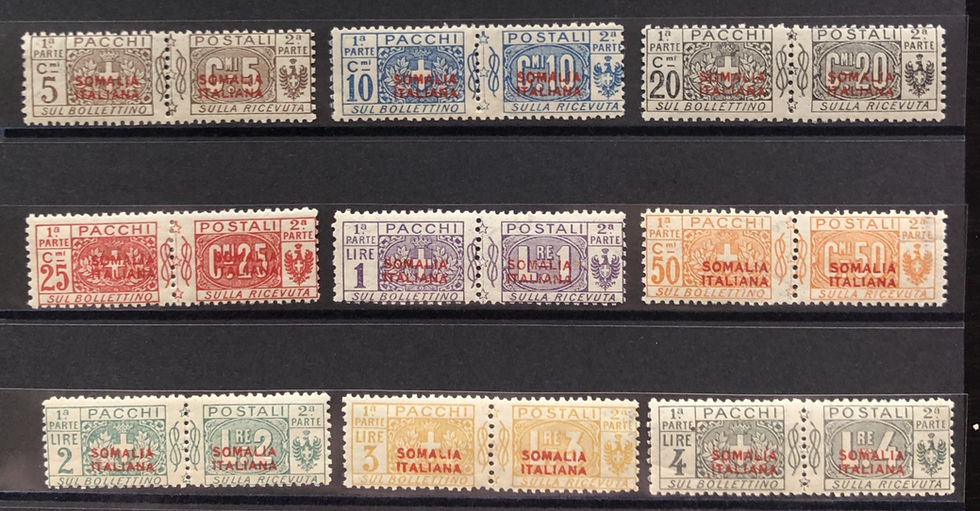 Somalie Italienne CP N° 25/33