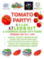 Tomato Party in the Park at LeDroit