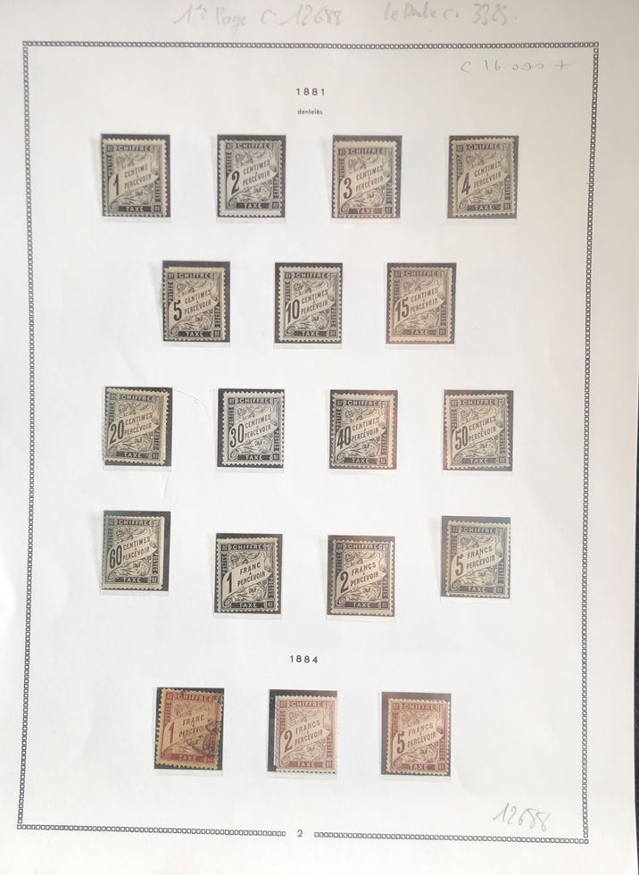 Taxe Collection 1881-1983