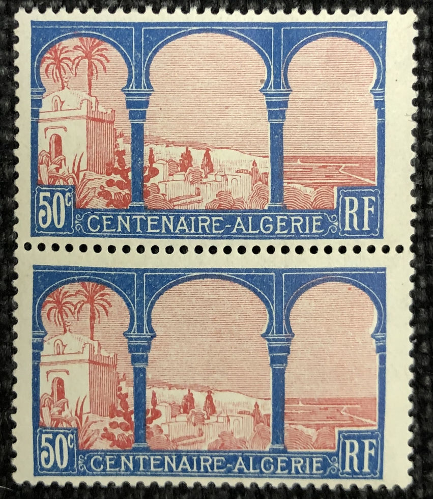 N° 263b "G" tronqué (ALCERIE) tàn