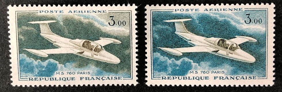 PA N° 39b "MS 760" (bleu unicolore)