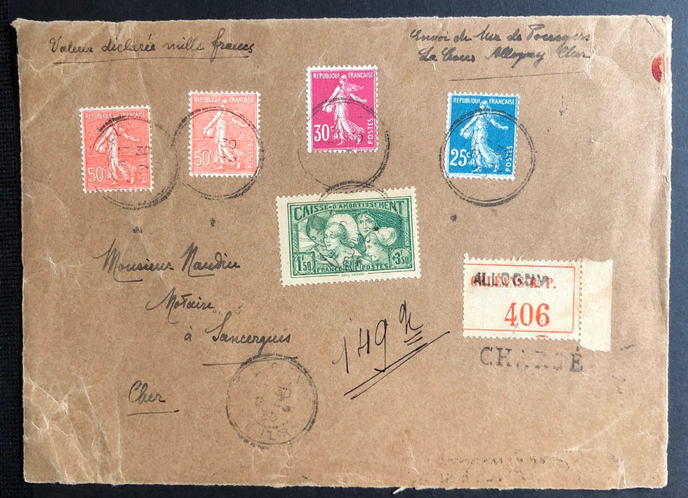 N° 269 sur devant de lettre
