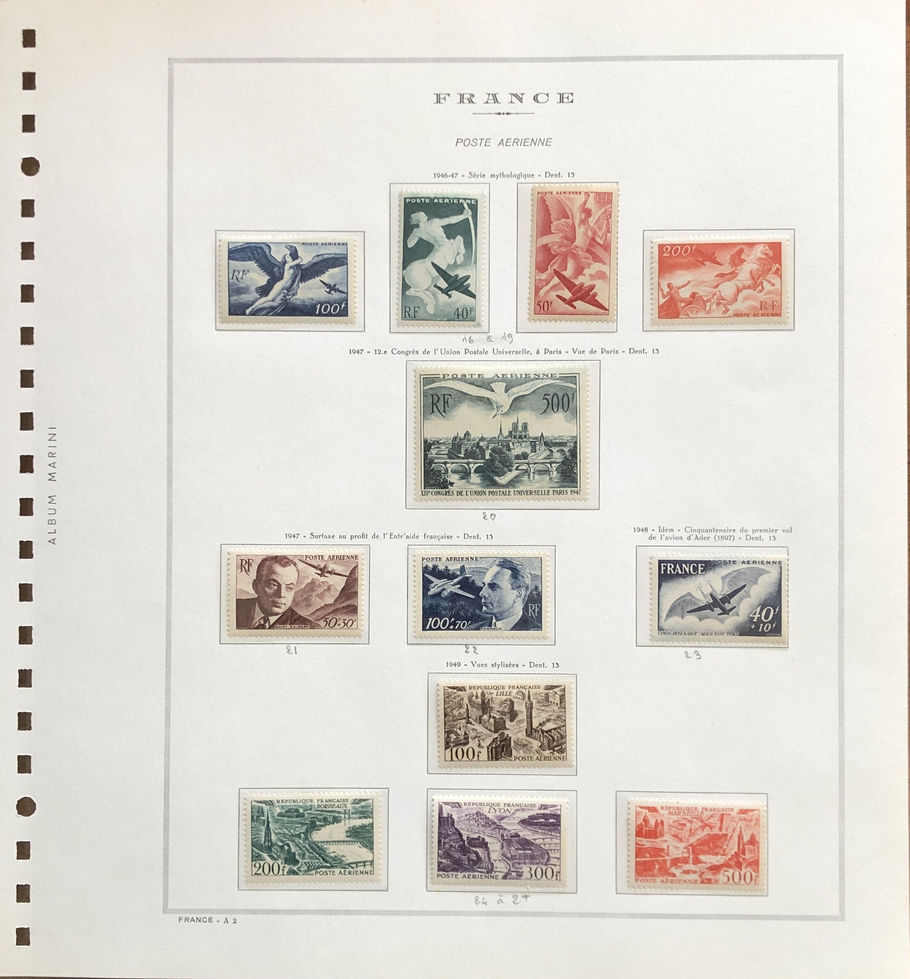 Poste Aérienne Collection N° 5 à 34 (dont 14 et 15)