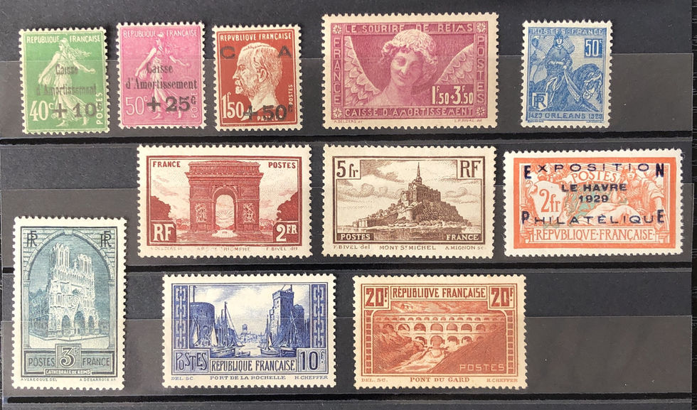 1929 - N° 253 à 262 TBC