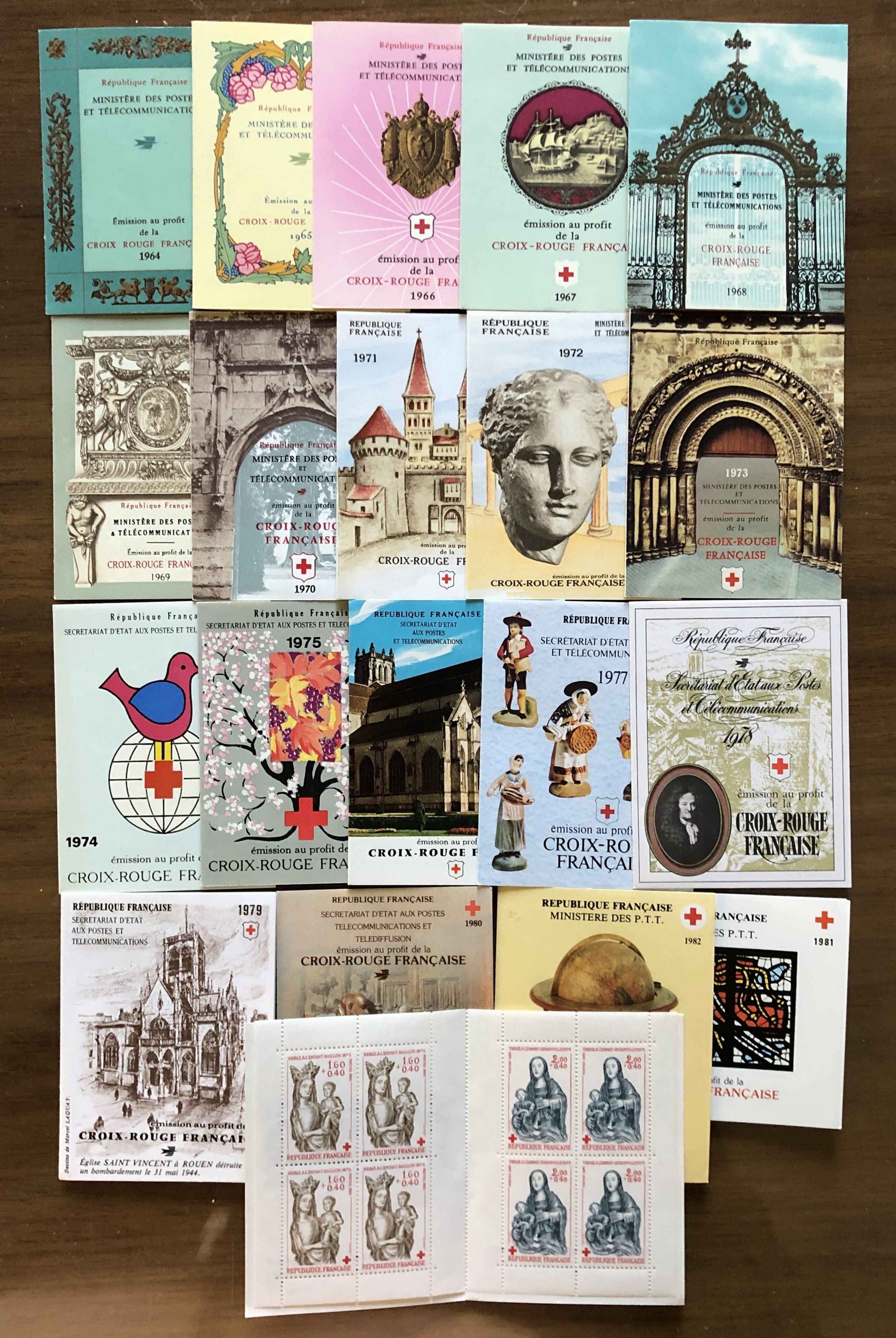 CR 1964 à 1983 (Lot 20 carnets)