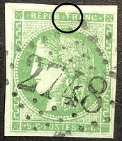 N° 42B ("F" relié au cadre) obl TTB