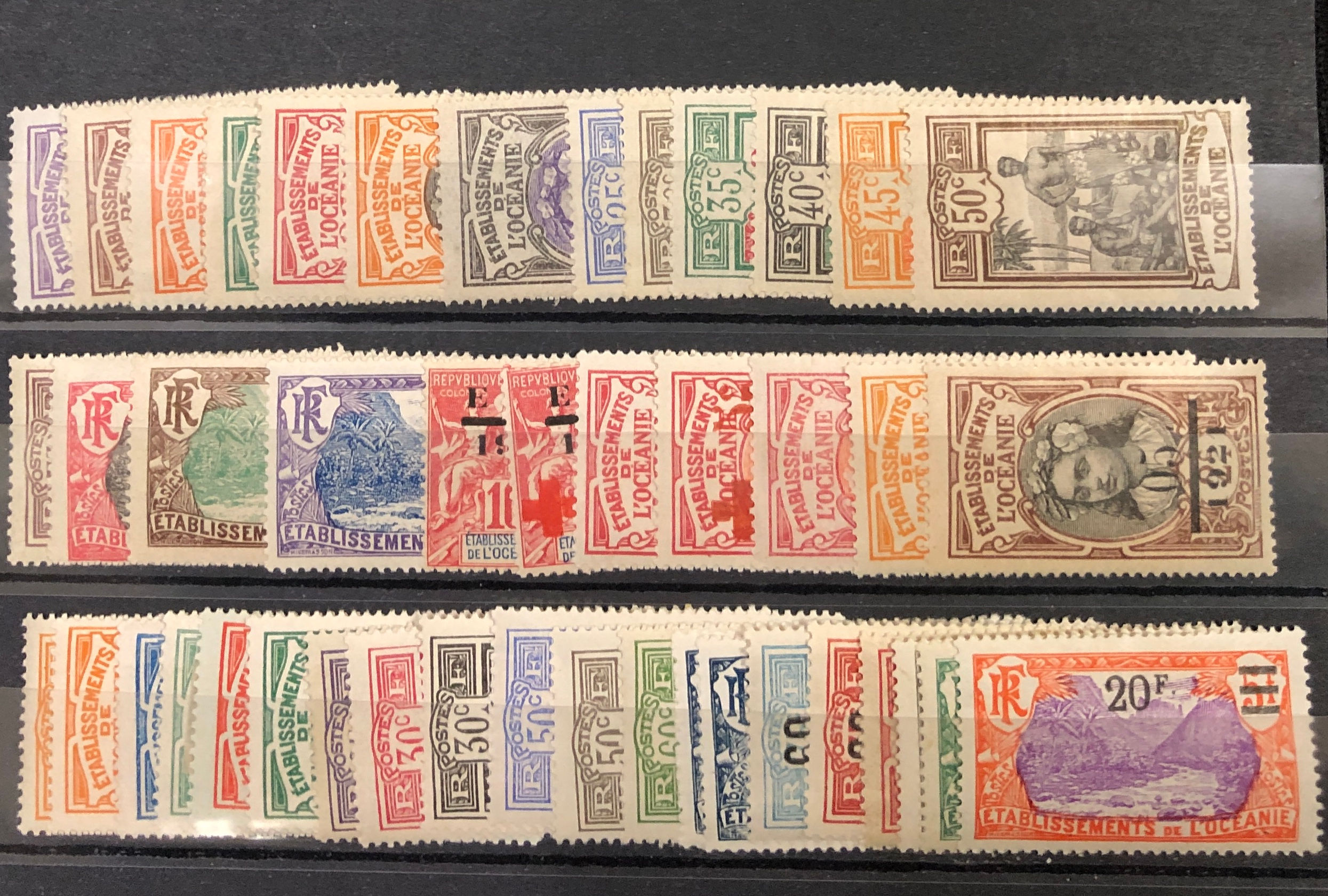 Océanie N° 21 à 68 complet