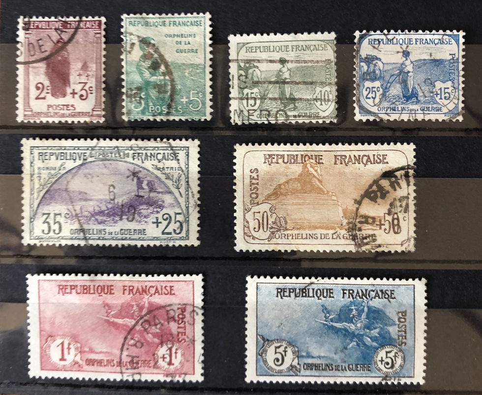 1917 - N° 148/155 obl