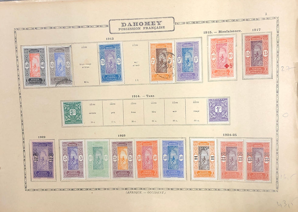 Dahomey 1900-1944 Collection