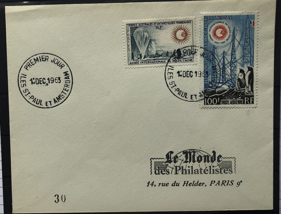 TAAF N° 20/21+PA 7 (2 FDC)