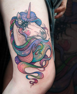 Unicorn tattoo