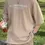 Thumbnail: Cotton Blend Beige T-Shirt