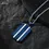 Thumbnail: ALPHA Stainless Steel Jacob Blue Pendant-Silver Mens Locket accessories Stainles