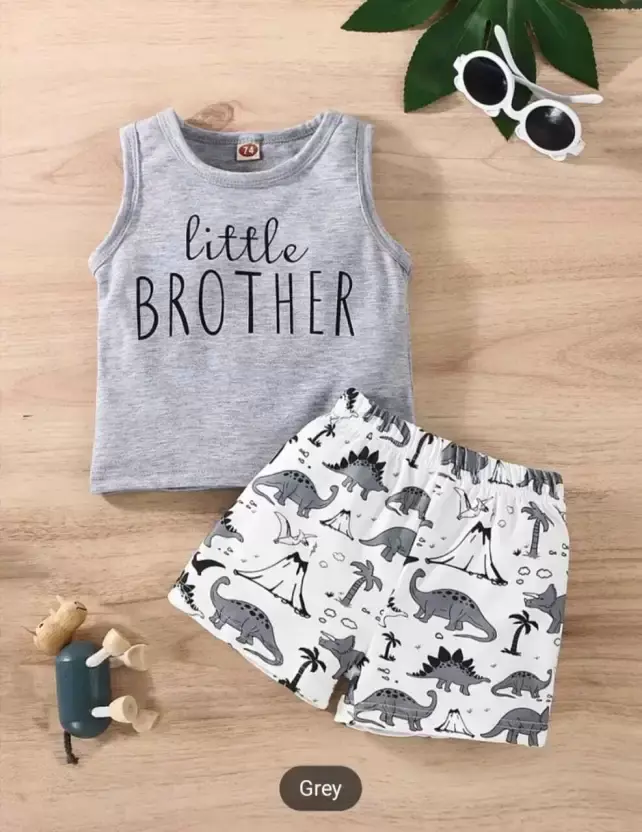 ENCASH FASHION  Baby Boys & Baby Girls Casual T-shirt Shorts