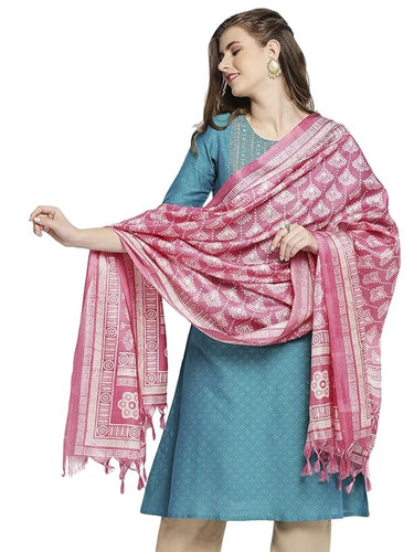 Femme Claude Dupatta Perle Miroir Main Mousseline Chunri Digital