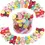 Thumbnail: YELLOW CHIMES Set of 26 PCS Cute Animal Characters Hair Clips Front View