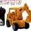 Thumbnail: Beauty World Remote, Control JCB Excavator Toy Bulldozer Construction Vehicle
