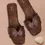 Thumbnail: Brown Flats Sandal