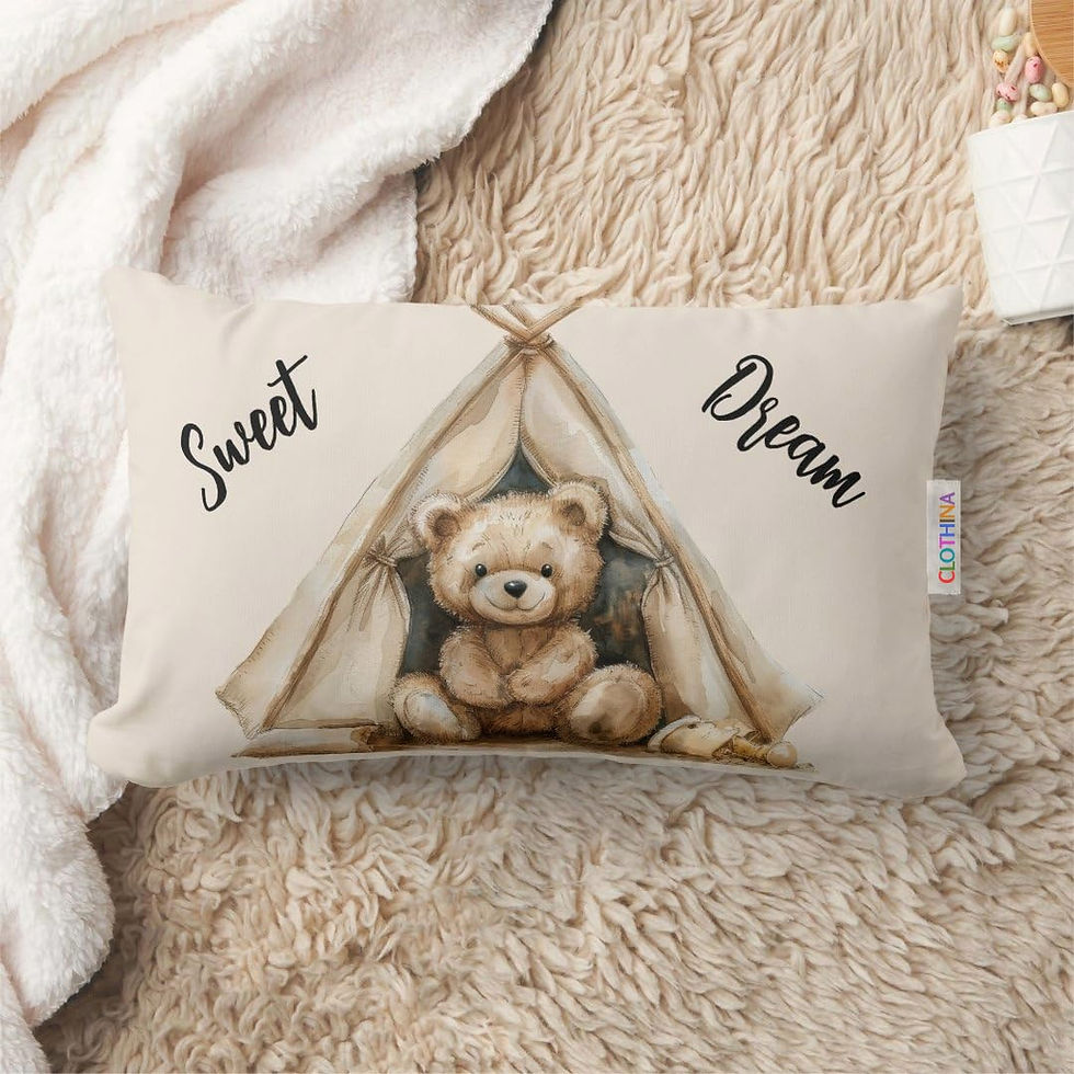 CLOTHINA Cotton Baby Pillow with Super Soft Fabric|Infant Pillow for Sleep,Bed