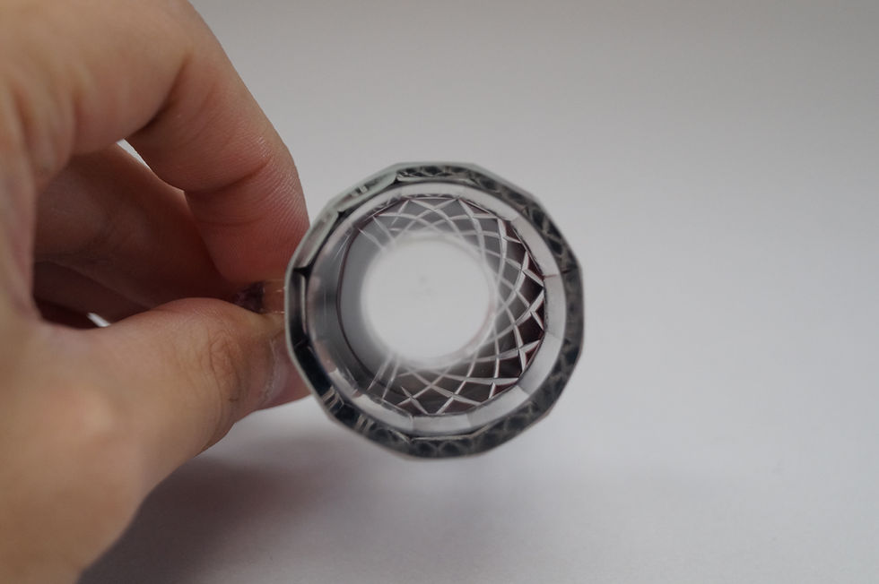 サムネイル： 紫色切子ショットグラス [M-060]