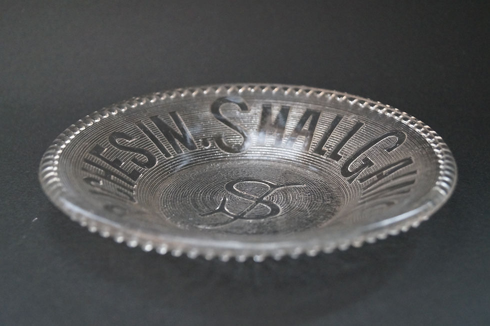 サムネイル： プレス 格言皿(大) [M-081]