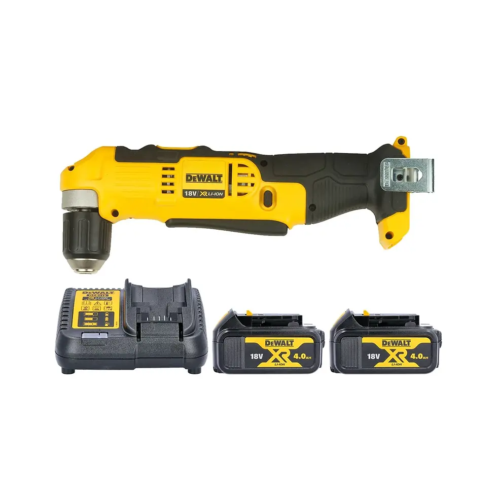 DeWalt DCD740 18V XR Li-ion Cordless 2-Speed Angle Drill With 2 x 4.0Ah Batterie