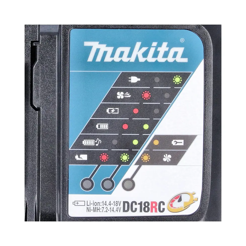 Thumbnail: Makita Genuine DC18RC 7.2V-18V Li-Ion Compact Fast Charger