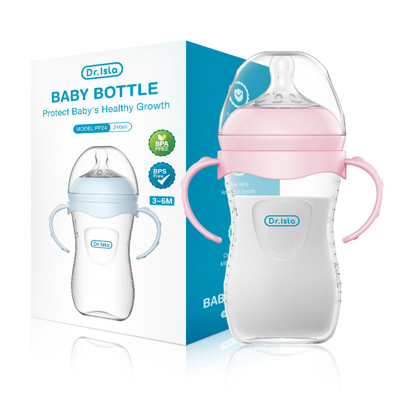 Thumbnail: Baby PP Bottle 150/240/330ML Newborn Baby Bottle with Handle Milk BottleFeeding 