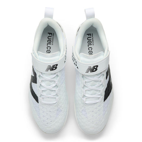 Thumbnail: New Balance Men's Fuelcell 4040 v8 Metal Baseball Cleats - White