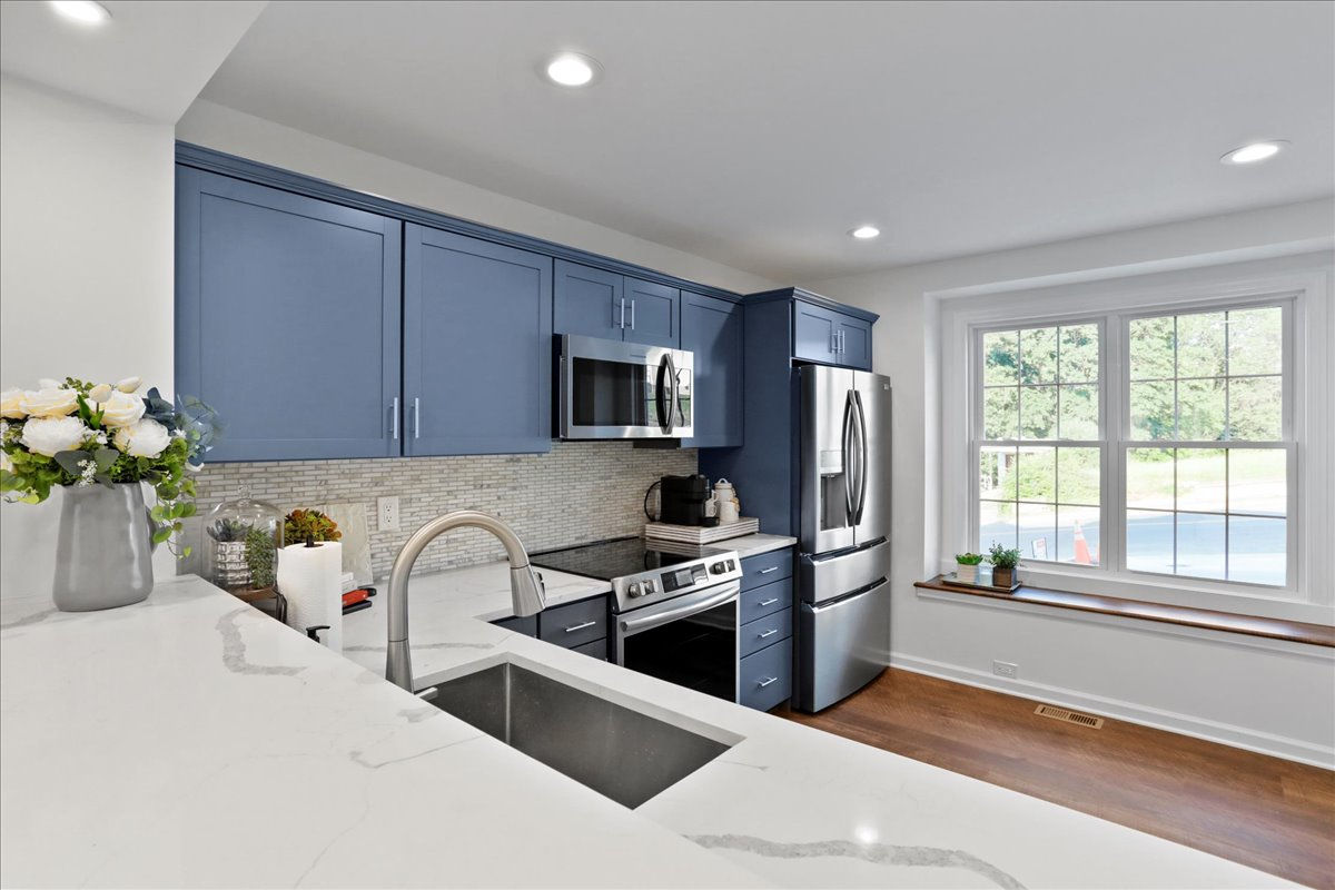 kitchen in a new build
