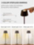 Miniature : Lot de 2 lampes de table rechargeables sans fil