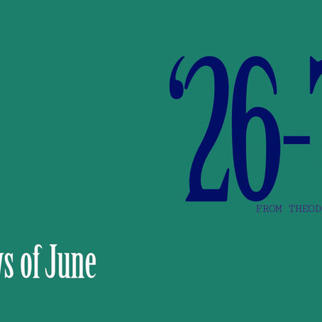 27 Days of June - June 5th