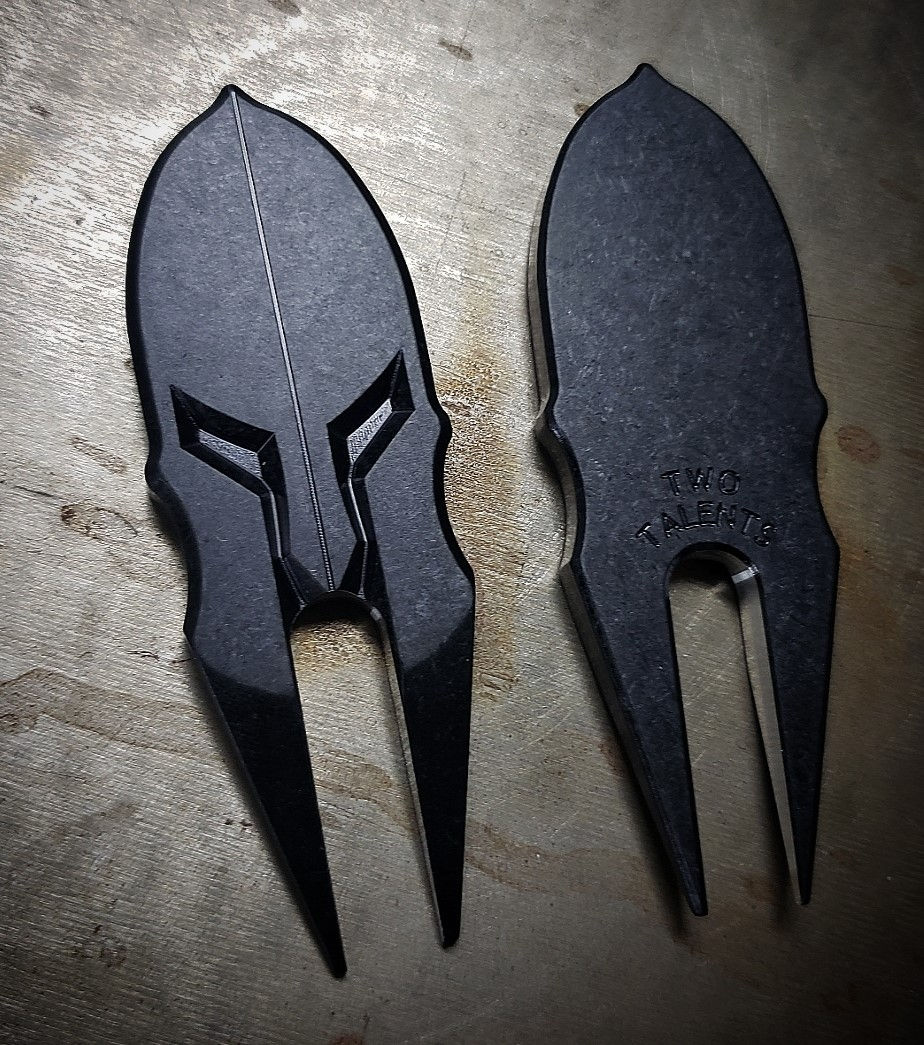 Thumbnail: Black Anodized Aluminum Warrior Divot Tool