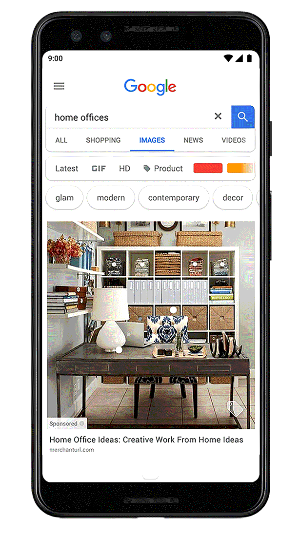 google lance les shoppable ads dans ses résultats google images