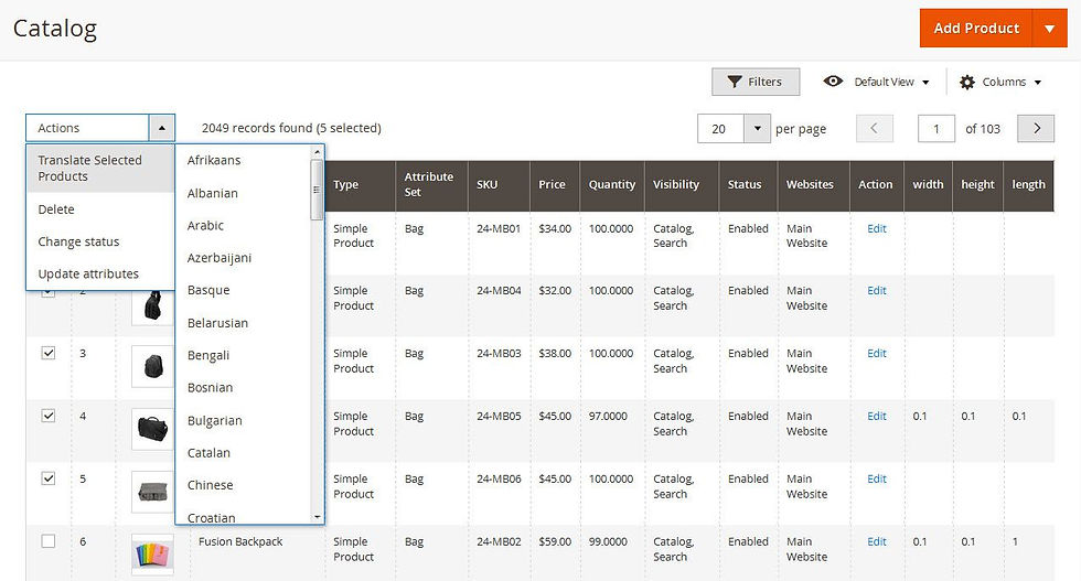 language translator extension traduction magento