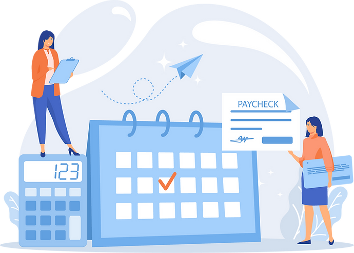 Illustration of payroll services
