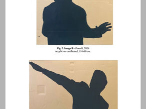 Student-created black silhouette inspired by Sergio Lombardo’s Gesti Tipici for an international SMArtE experiment on gestures and social interpretation