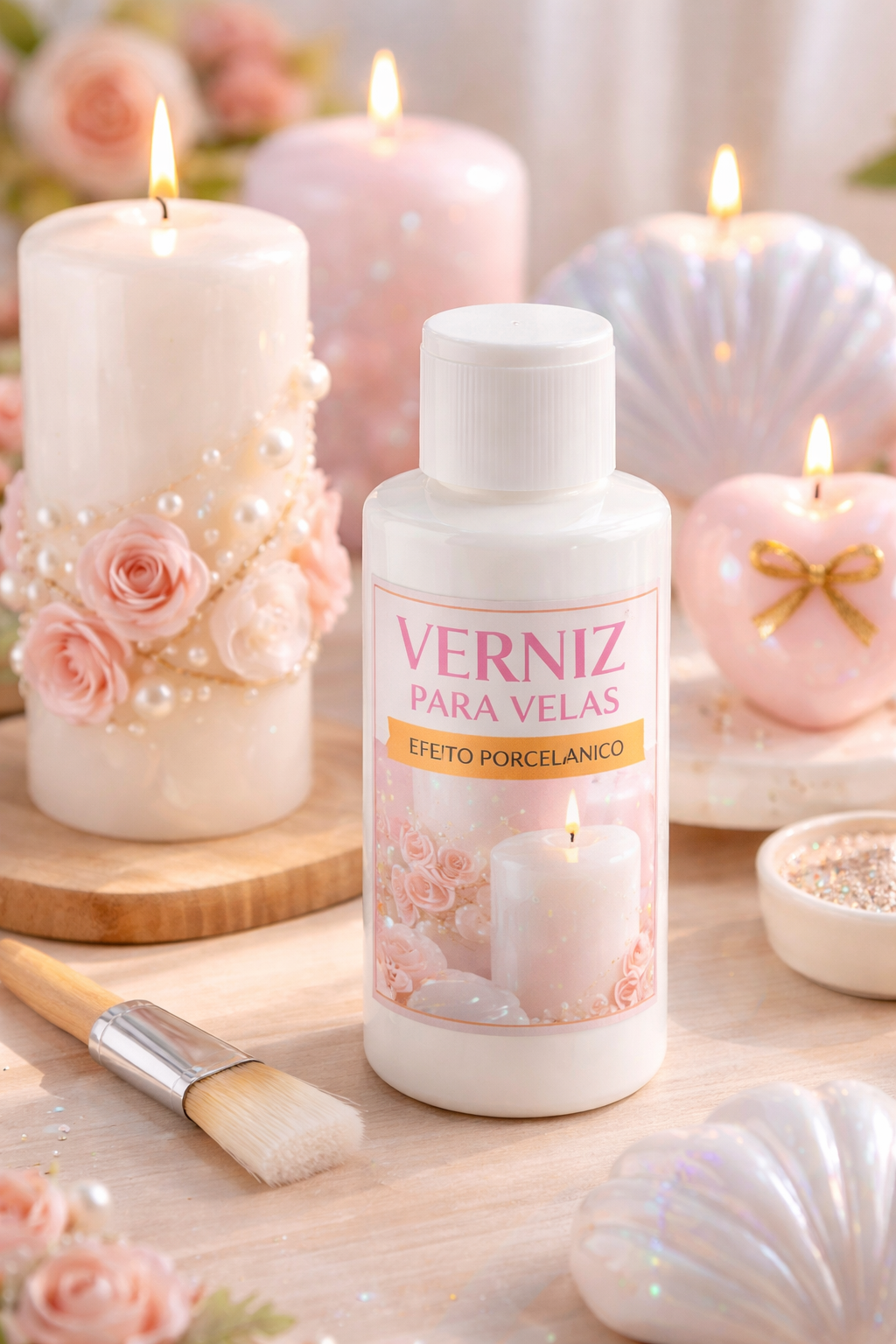 Verniz para velas efeito porcelana
