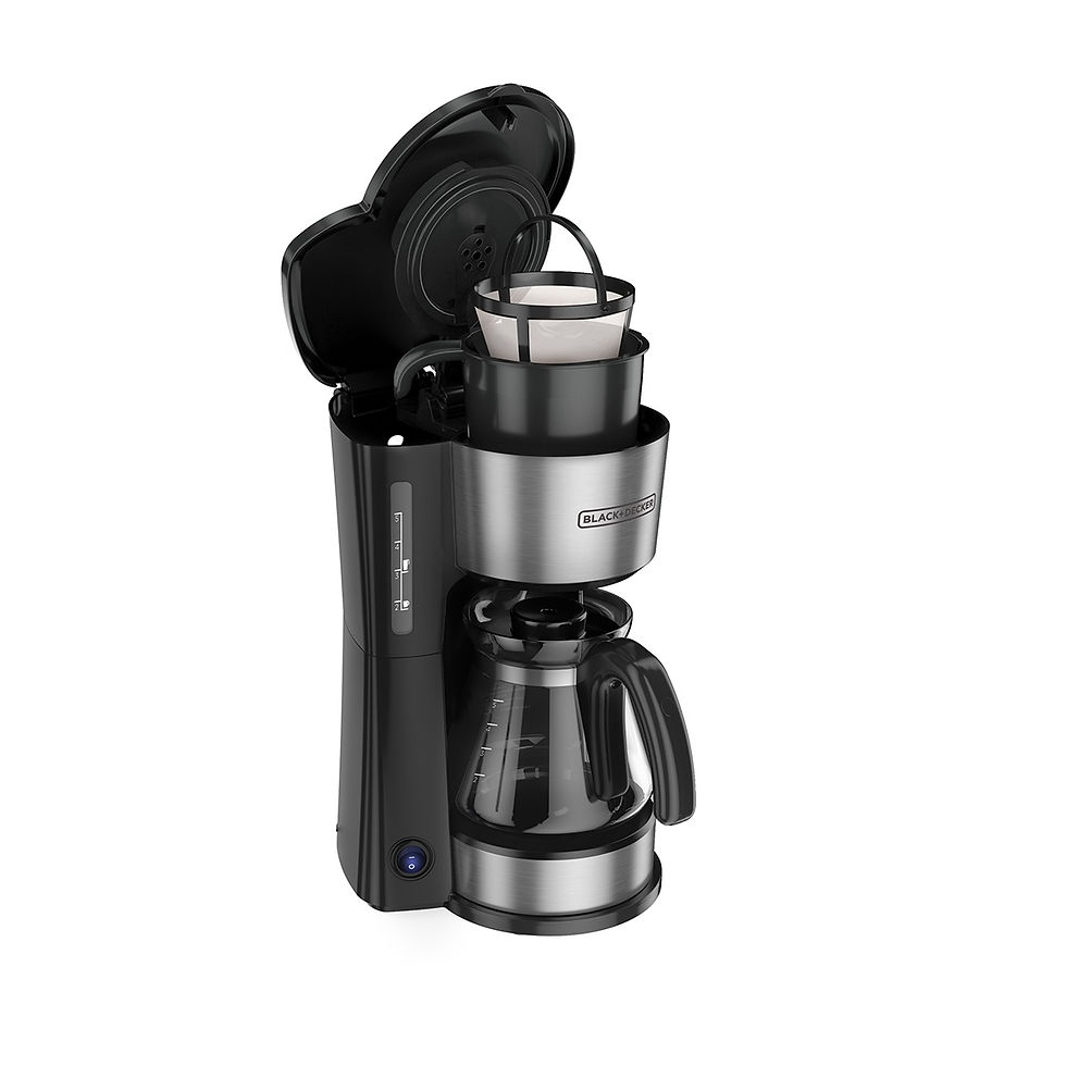 Miniatura: Cafetera 4 en 1 de 5Tsz con Filtro Permanente BLACK & DECKER CM0755S Plateado