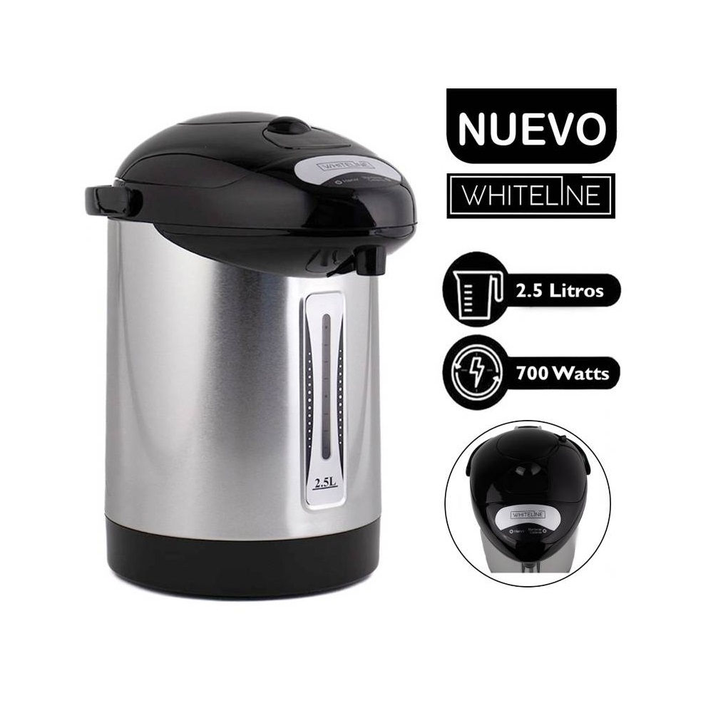 Termohervidor Whiteline 2.5 Litros - Acero