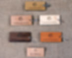 Wooden keyrings - different species