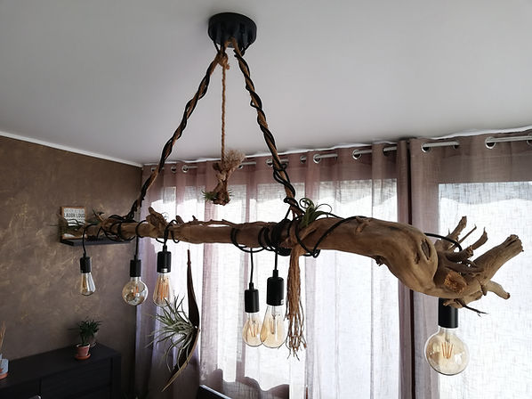Suspension bois flotté
