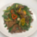 Sliced Beef Sautéed With Scallions - 蔥爆牛肉